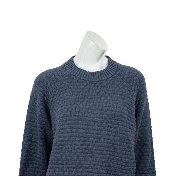 Lululemon Women's Textured Play Crew Sweater crew pullover blue size Large - Picture 4 of 9